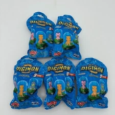 Digimon Domez Collectible Figures LOT Of 5 Blind Packs COLLECT THEM ALL!!!