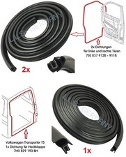 Seal Kit for VW T6 Bus Multivan Panel 2x Door Seal 1x Tailgate Seal