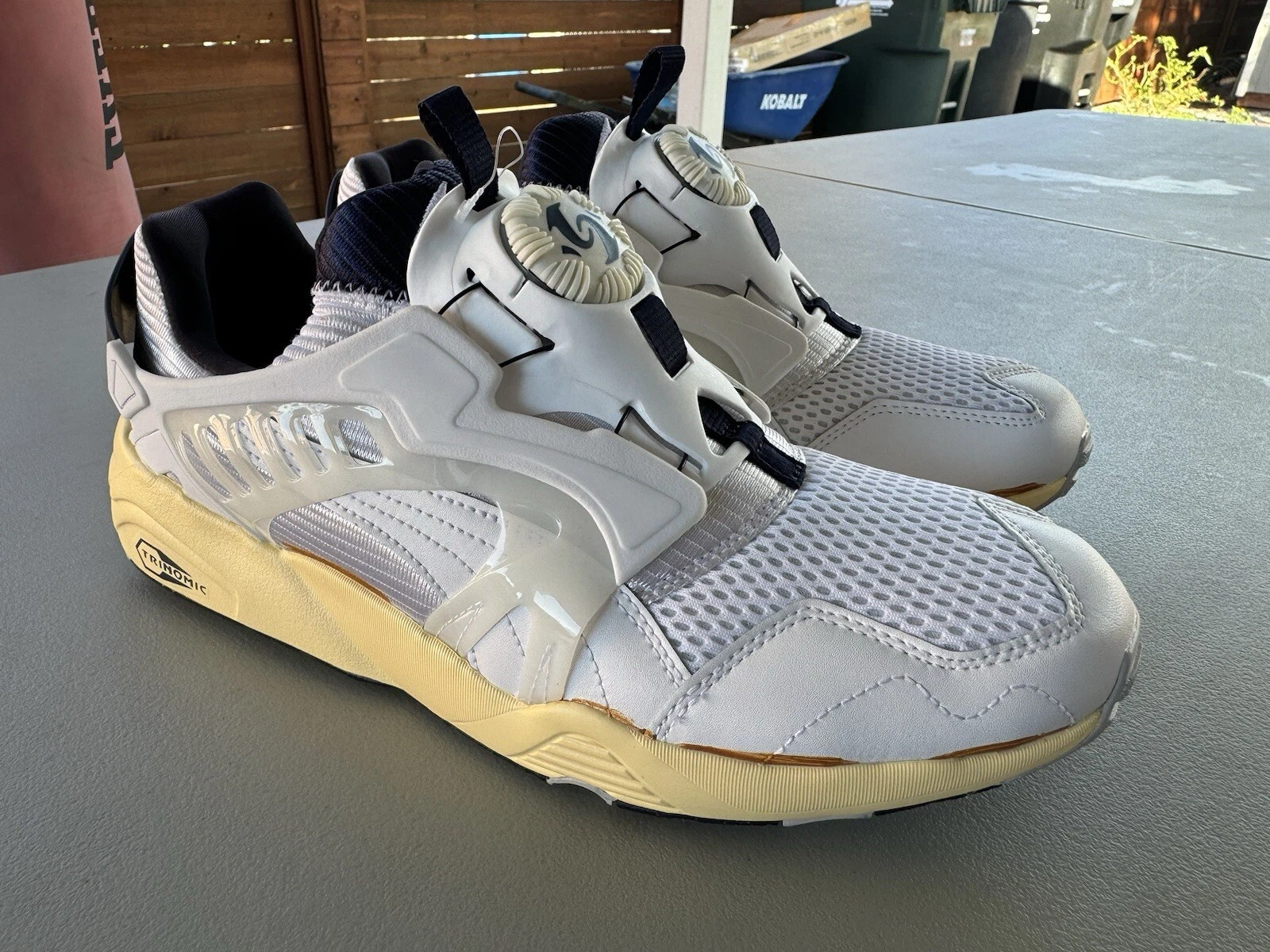 Scarpe casual Puma Disc Blaze The Neverworn stringate uomo bianche sneakers 39318201