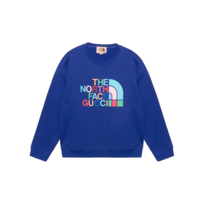 GUCCI X The North Face Sweatshirts Men Blue 626990-XJDTY