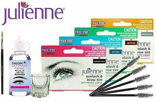 Julienne Professional Tinting Eyelash & Eyebrow Dye Tint Lash Kit UK Seller