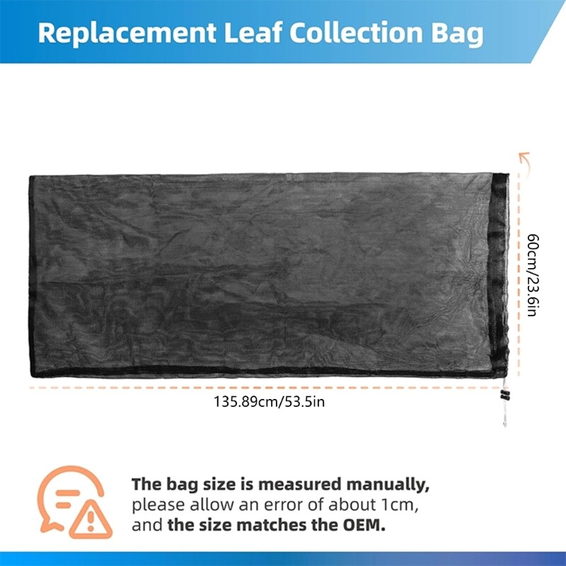 Leaf Bag Big Capacity Lawnmower Leaf Bag Garden Leaf Catcher Bag Leaf