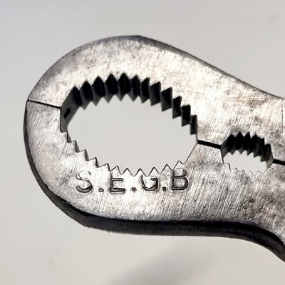 ELLIOTT LUCAS GAS PLIERS SEGB ELECT CANNOCK SOUTH EASTERN GAS BOARD 7'' VTG VGC