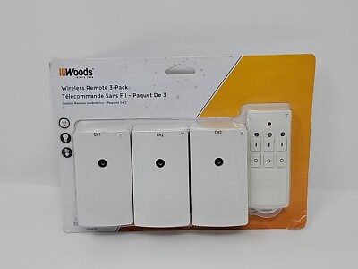 Woods - 13569WD - Indoor Wireless Remote Kit up to 66 ft. - 3-Outlet Pack