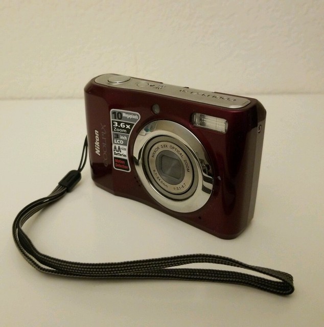 Nikon COOLPIX L20 10.0MP Digital Camera Deep red for sale online eBay
