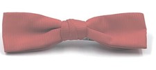 Ormond Vintage Clip-On Bow Tie 4.5" Length Red w/Vertical Lines Rust Resist