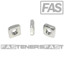 (25) 10-24 Stainless Steel Square Nuts 18-8 (25 Pcs)