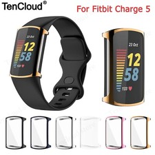 Fitbit Charge 5 Screen Glass Case Cover Soft TPU Bumper Protective Shockproof