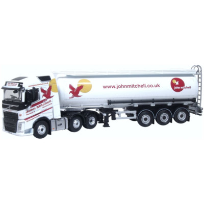 Oxford 76VOL4012 Volvo FH4 Cylindrical Tanker John Mitchell 1/76