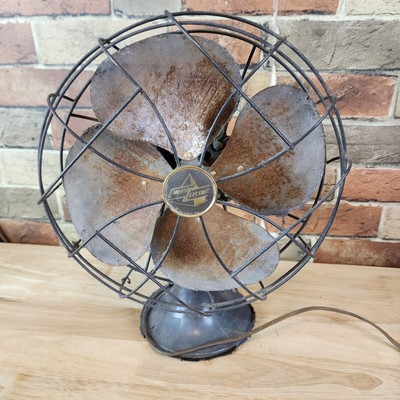 実働】戦前モデルEMERSON 6250-D10インチ真鍮4枚羽ファン