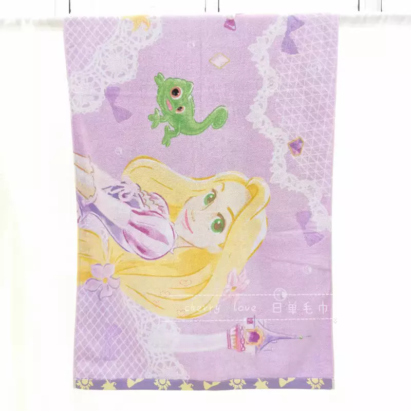 Toalla de baño de playa de algodón Princesa Rapunzel Disney para niños/adultos 120*60 cm Foto 2 de 2