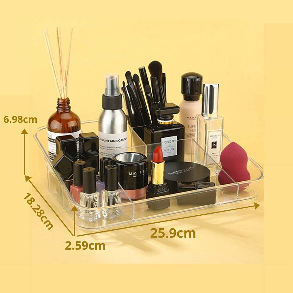 SUNFICON Makeup Organiser Tray Cosmetic Display Case Stationery Holder