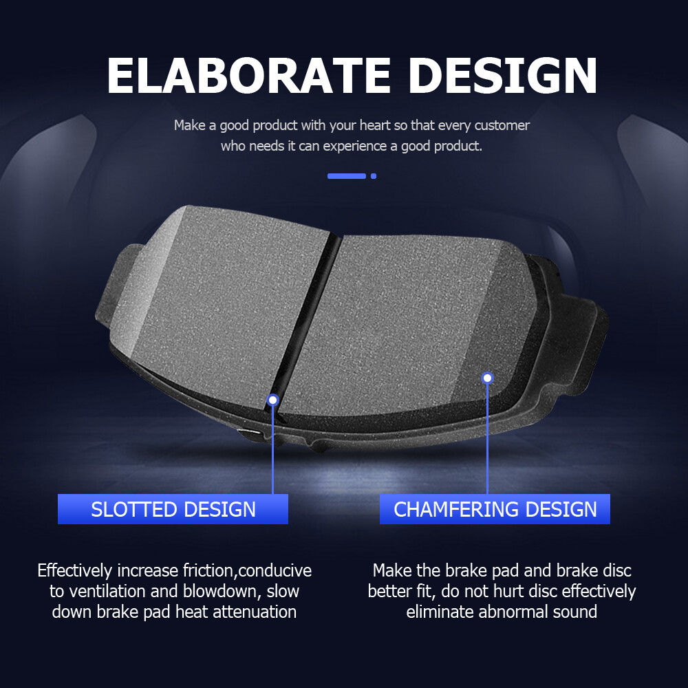 Front & Rear Ceramic Brake Pads Set For Subaru Legacy, WRX (2015-2016) & Outback