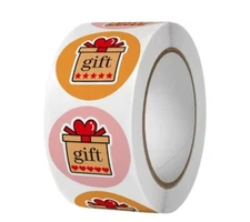 100 Free Gift ASSORTED 1" ENVELOPE STICKERS LABELS SEAL Thank You Small Business