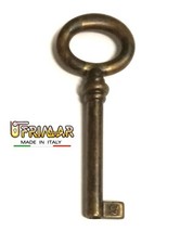 CHIAVE PER MOBILI ANTICHI MAPPA PICCOLA IN STILE BRONZATA gambo mm.42 UNIVERSALE