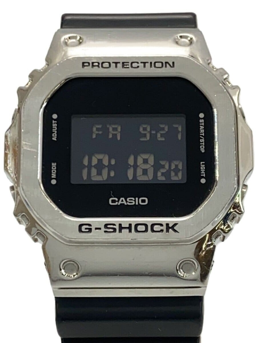 CASIO G-SHOCK GM-5600-1JF Black/Silver Resin Quartz Digital CASIO G-SHOCK GM-5600-1JF Black/Silver Resin Quartz Digital