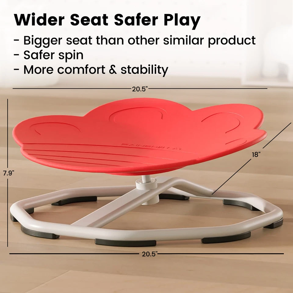 Sensory Spinning Chair 360° Upgraded Cat Paw Sensory Swivel Chair  Seat For Kids - Image 3 of 4