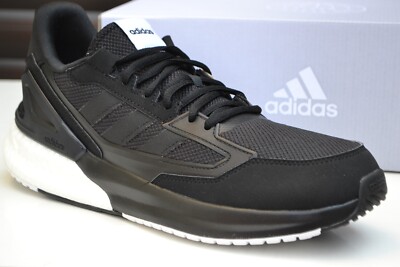 Adidas Boost Neu mit Karton Herren Laufschuhe NEBZED SUPER Schwarz UK 10,5 / EU 45 1/3