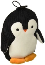 TrustyPup Strong 'N Silent Penguin Silent Squeak Plush Dog Toy, Chew Guard Te...