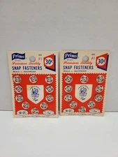 Vintage Prims 20 Count Brass/Rustproof Premium Quality Sewing Snap Fasteners NEW