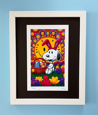  AIDAN FLUX | Hand Signed Original Print Framed | Ltd. Ed. of 100 | COA Snoopy