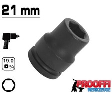 KRAFT Power Schlagschrauber Nuss 3/4" Stecknuss 21 mm Steckschlüssel 6-Kant Kurz