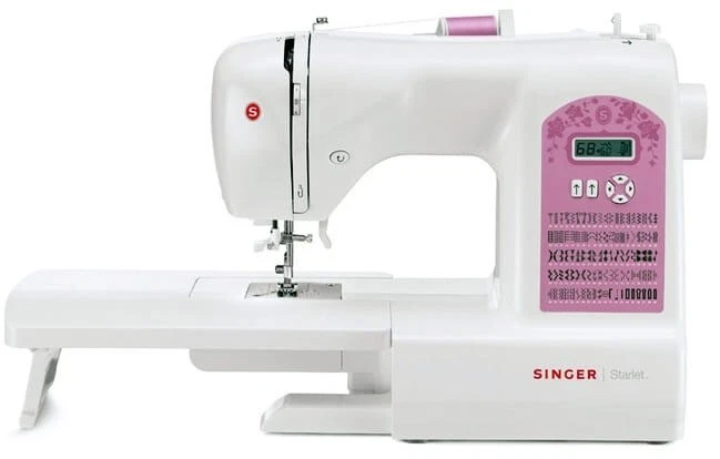 4996856111341 Singer 6699 sewing machine, electronic, white, rosarot Singer - Bild 2 von 4