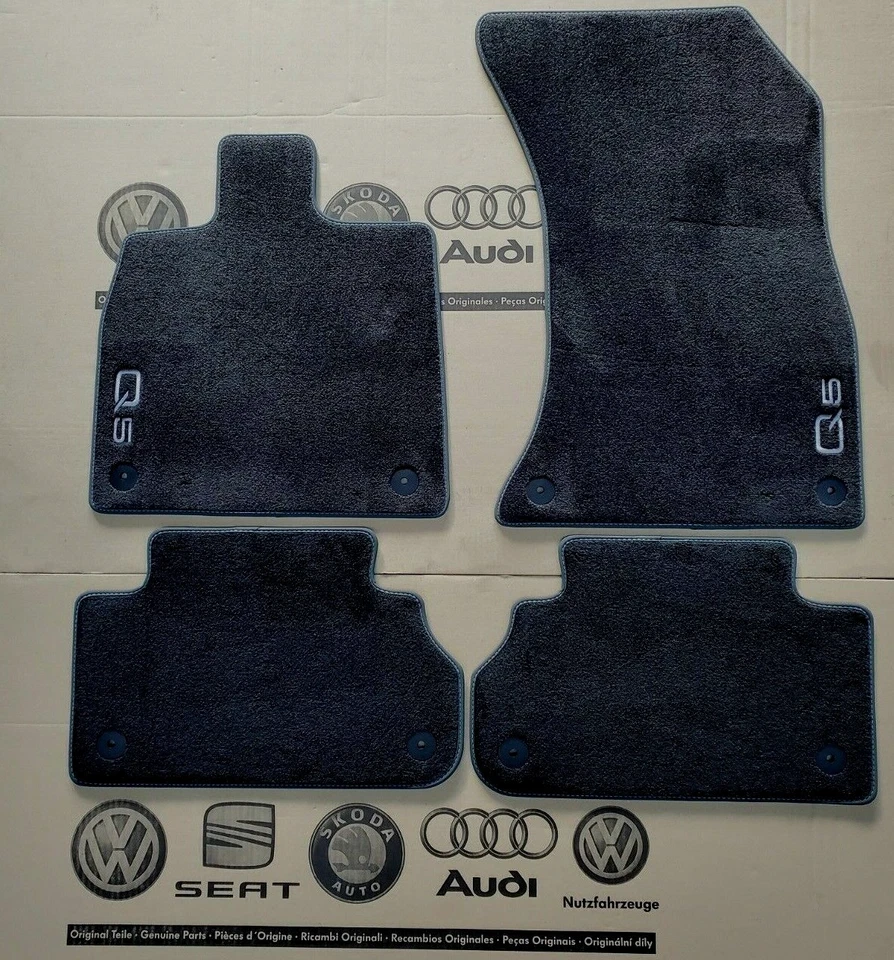 original Audi Q5 Fußmatten Typ FY ab 2017 - 7/2019 Veloursmatten Stoffmatten - Bild 1 von 1