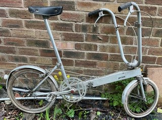 Bicicletta pieghevole portatile vintage Bickerton classica anni 70