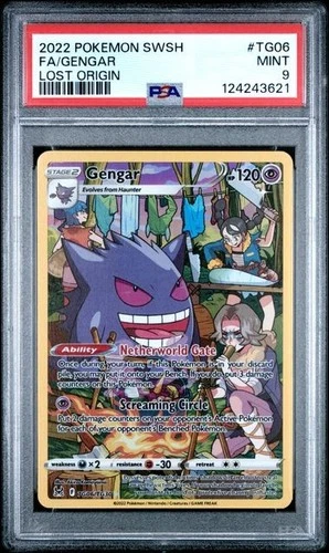 PSA 9 - 2022 POKEMON LOST ORIGIN GENGAR #TG06 - Trainer Gallery