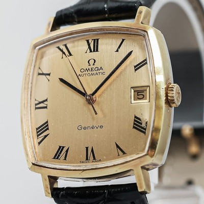 *Not Working Needs Repair* Vintage OMEGA Geneve Cal.565 Auto Roman Gold 31mm Men