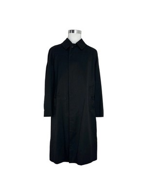 Vintage Burberry Car Coat Black Size 48 M Men Mantel Burberrys Trenchcoat