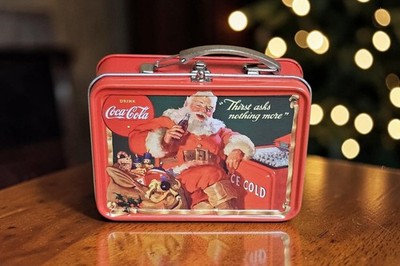 coca cola collectibles vintage miniature Lunch Box Metal