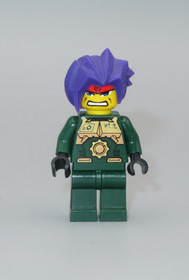 LEGO Exo Force RYO gold armor purple hair minifigure 8100 8108 7721