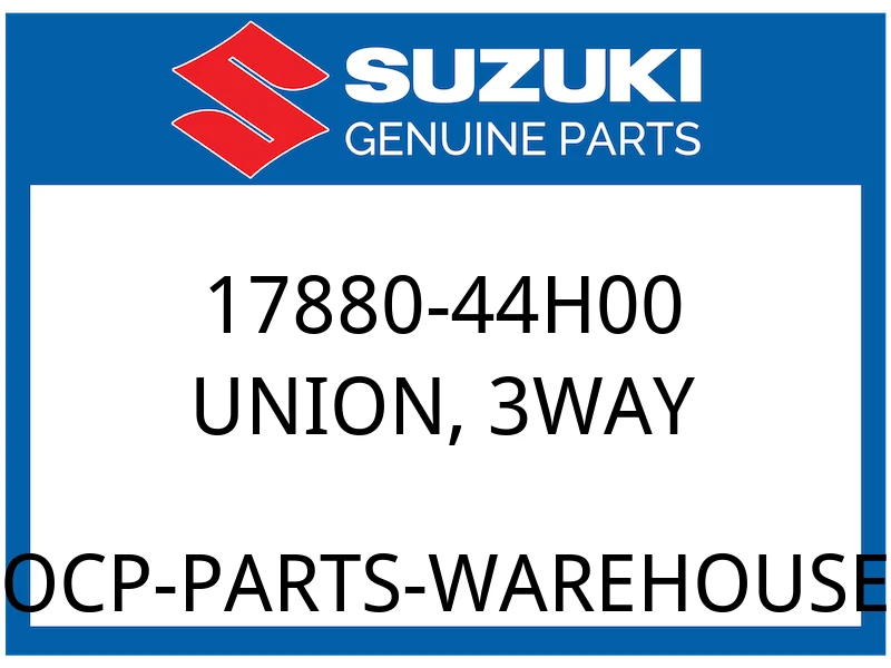 Suzuki OEM Part 17880-44H00 UNION, WATER HOSE THREE WAY