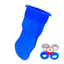Shower Floor Drain Backflow Preventer, Waterless Trap Seal, 1.72-2 inch, Blue