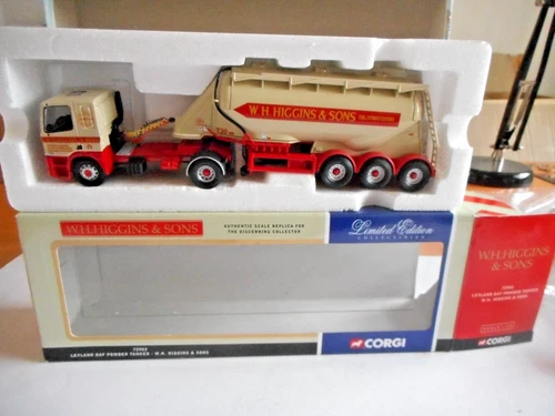Corgi 75903 Leyland DAF Powder Tanker Higgins & Sons 1:50 + Mirr+ Ltd Ed + Box