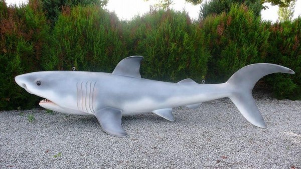 Design Hai Figur Statue Skulptur Figuren Skulpturen Dekoration Deko Abstrakt Neu-image