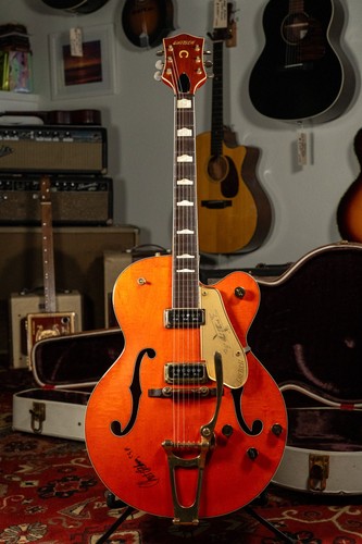 1957 Gretsch 6120 Chet Atkins Orange Finish Electric Guitar w/OHSC