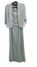 Alex Evenings Womens Formal Size 6 Mother of Bride or Groom Mint Sparkle 2 Pc