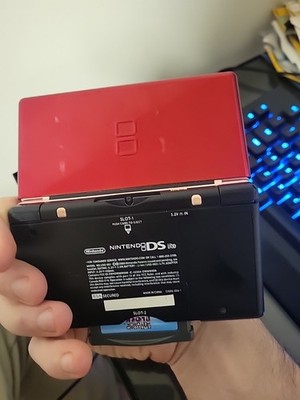 Official Nintendo DS Lite Pink/crimson red - tested works