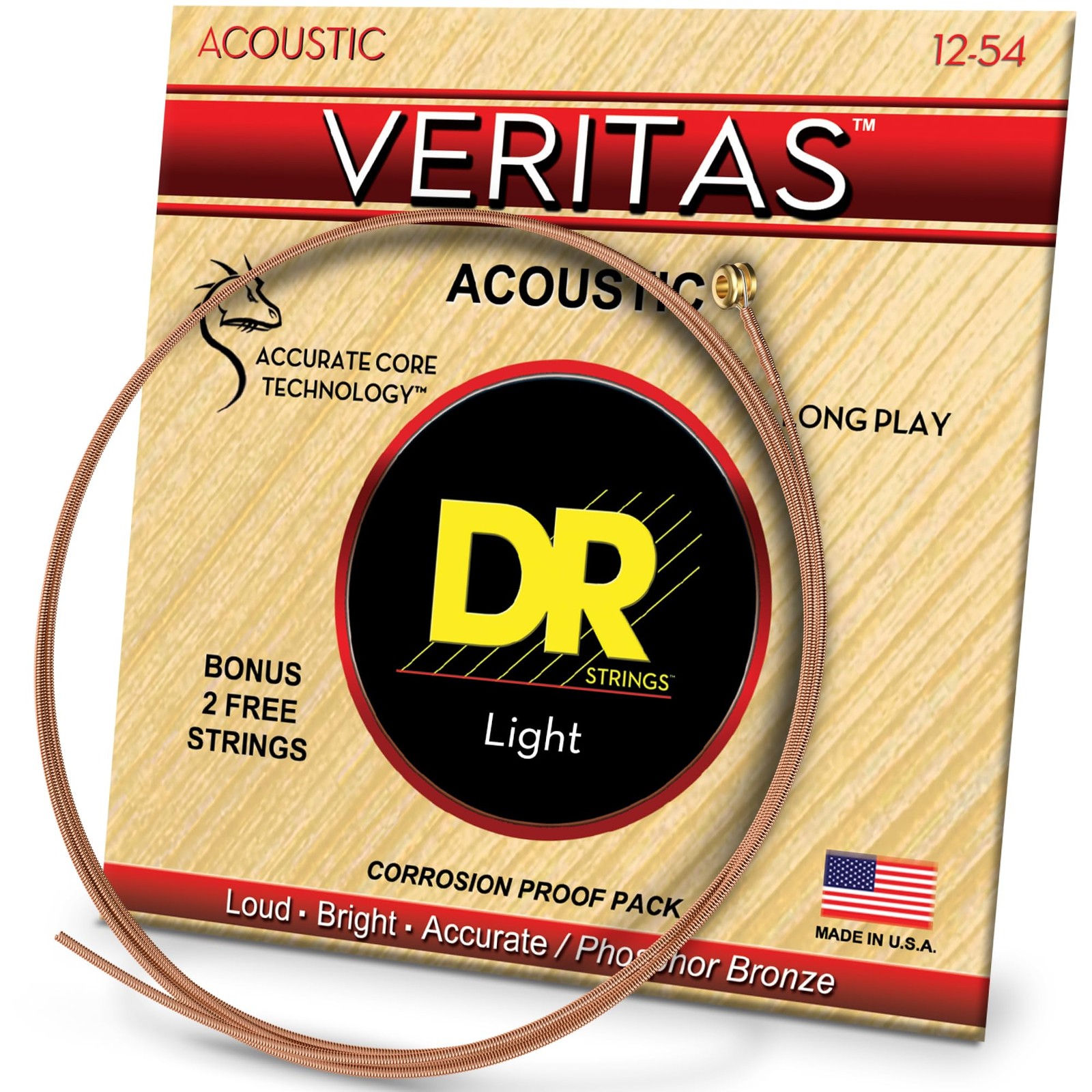 Dites adieu aux cordes cassées avec DR String VTA-12 Veritas 12-54