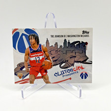 Tre Johnson III 2025-26 Topps Flagship Basketball #CC-6 Clutch City Wizards (RC)
