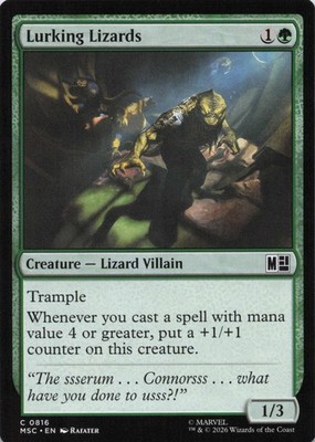 Lurking Lizards 816 C Commander: Marvel Super Heroes MTG NM/M