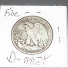 Fine Silver 1941 d Denver Mint Silver Walking Liberty Half Dollar 1/2 WLH