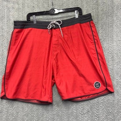 Drift 7 Seas Red Board Shorts Swim Trunks Size 40