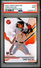 2024 TOPPS PRISTINE ORANGE REFRACTOR #145 JUNG HOO LEE ROOKIE RC 22/25 PSA 9