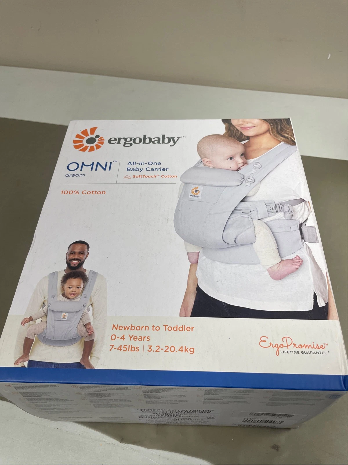 Ergobaby Omni Dream All Carry Positions Soft Touch Cotton Baby Carrier for Newbo