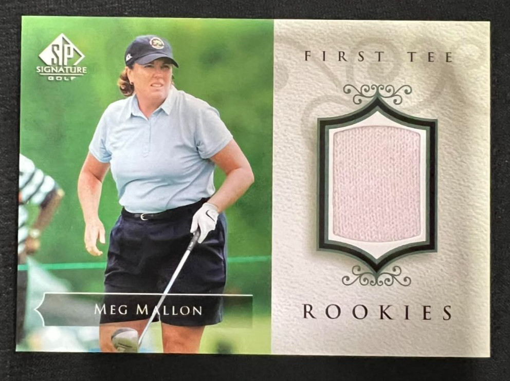 MEG MALLON 2004 SP Signature Golf #56 First Tee Rookies Shirt RC LPGA