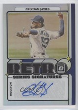 2021 Donruss Optic Retro Signature Series Holo Prizm Cristian Javier Auto y5m